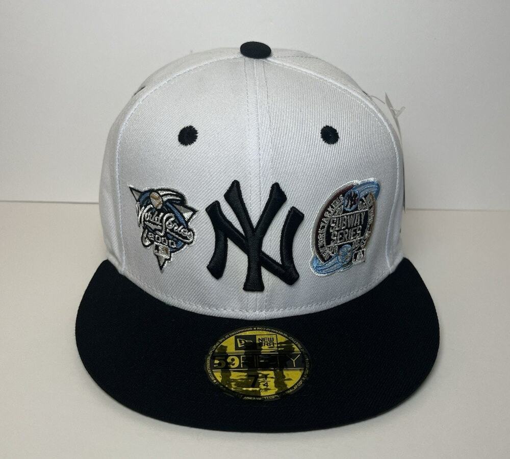 New Era 59FIFTY New York Yankees Fitted Hat Size 7 1/4 World Series Subway NWT